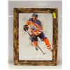 Image 1 : DARNELL NURSE PICTURE IN BARN BOARD FRAME