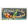 Image 1 : 1955 ORIGINAL 7UP MERRY CHRISTMAS LITHOGRAPH