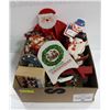 Image 1 : CHRISTMAS WHIMSICAL WOOD ITEMS- BOX LOT ASST.