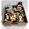 Image 1 : CHRISTMAS WHIMSICAL WOOD ITEMS- BOX LOT ASST.