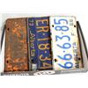 Image 1 : OLD LICENSE PLATES SET OF 3