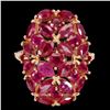 Image 1 : Natural Stunning Red Ruby Ring