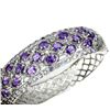 Image 2 : Natural Purple Amethyst & Tanzanite Bangle