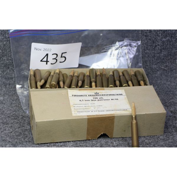 Wooden 6.5x55 Ammo