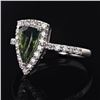 Image 3 : 1.44 ctw Alexandrite and 0.50 ctw Diamond Platinum Ring (GIA CERTIFIED)