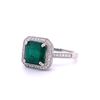 Image 2 : Platinum Emerald Ring 3.57 ct