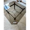 Image 1 : Glass & Cast Metal Coffee Table Bronze Colour 36 x 36 x 17H