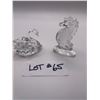 Image 1 : Swarovski Crystal Swan 2" Sea Horse 3"