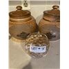 Image 1 : Pottery Cookie Jars 9" T B K Pottery Canada