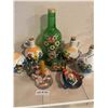 Image 1 : Bavarian Liquor Bottle Collection - Lrg Hand Painted