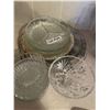 Image 1 : Glass Salad Plates Small Glass Decorative Serving Trays