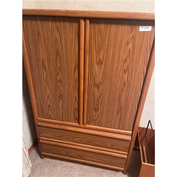 Oak Wardrobe 55H x 36W x 17K