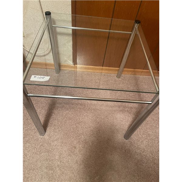 Modern Glass End Table