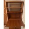 Image 2 : Light Oak Mid Century Modern Office Cabinet 66H x 31W x 16D