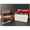 Image 1 : Texaco two Coin Bank Die Cast trucks