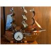 Image 1 : 1949 United Clock Corp. Antique lighted ship Mantle Clock