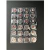 Image 1 : Collection of coloured Canadian quarters set of 24