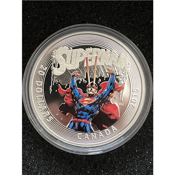 2015 $20 Fine Silver Coin Iconic Superman Comic Book Covers: Superman #28 (2014)