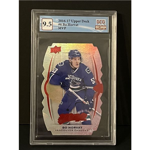 Bo Horvat #6 MVP 2016-17 Upper Deck GCG 9.5