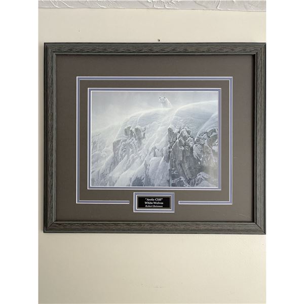 Arctic Cliff White wolves by Robert Bateman