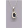 Image 4 : Sterling Lapis Pendant Necklace