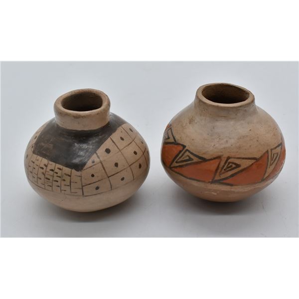 2 Historic Casas Grandes Geometric Pottery Jars
