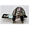 Image 4 : Zuni Sterling Inlay Turtle Pin Pendant
