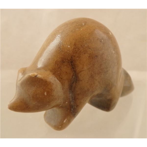 Zuni Picasso Marble Raccoon Fetish by M. Sandoval