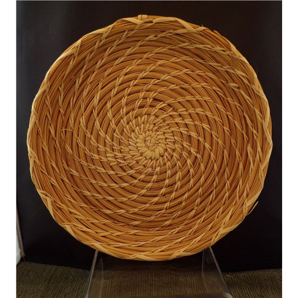 Vintage Tohono O'odham Wheat Stitch Basket