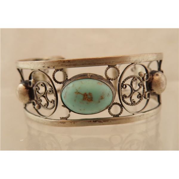 Sterling Turquoise Cuff Bracelet