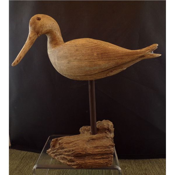 1983 Hand Carved Wood Acocet Water Bird