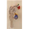 Image 2 : Rhinestone and Enamel Parrot Pin