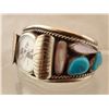 Image 1 : Navajo Sterling Turquoise Watch Bracelet