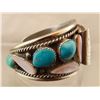 Image 2 : Navajo Sterling Turquoise Watch Bracelet