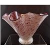 Image 1 : Cased Murano Amethyst & Pearlescent Ruffled Vase