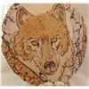 Image 2 : Shapes of Clay Wolf Plaque with Stand