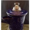 Image 2 : Blue and White Enamelware Percolator Coffee Pot