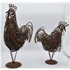 Image 2 : Rustic Metal Art Rooster and Hen