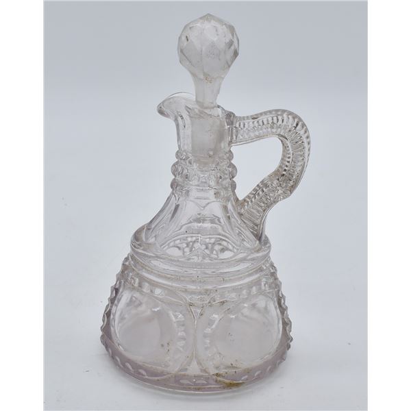 Antique Pressed Glass Cruet