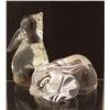 Image 1 : 2 Glass Rabbit Figurines
