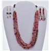 Image 1 : 5 Strand Beaded Necklace and 2 Pairs of Earrings