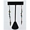 Image 2 : Navajo Sterling Turquoise Nugget Earrings