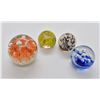 Image 2 : 4 Hand Blown Glass Paperweights