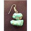 Image 2 : Navajo Turquoise Nugget Earrings