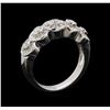 Image 4 : 14KT White Gold 0.67 ctw Diamond Ring