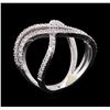 Image 4 : 0.65 ctw Diamond Ring - 14KT White Gold