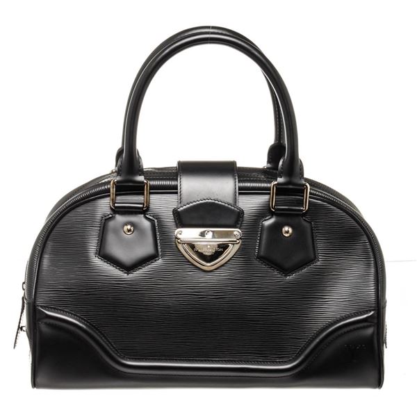 Louis Vuitton Black Epi Leather Montaigne GM Shoulder Bag