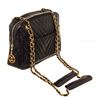 Image 2 : Chanel Black Lambskin Leather Chevron Camera Bag