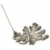 Image 4 : Vintage Guglielmo Cini Solid Sterling Silver Detailed Leaf Brooch Pin Ca. 1950