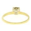 Image 5 : 14k Two Tone Gold 0.40 ctw Illusion Prong Set Round Diamond Solitaire Band Ring